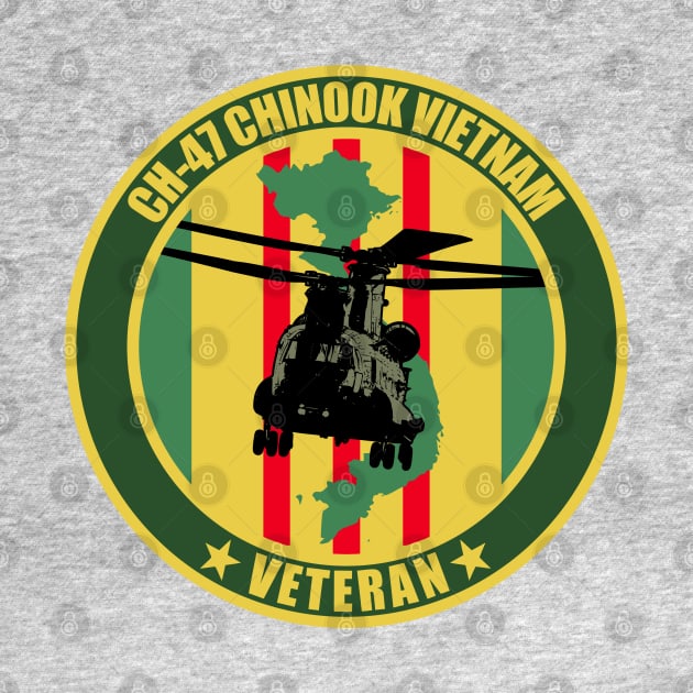 CH-47 Chinook Vietnam Veteran by TCP